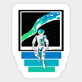 Space Diver Sticker